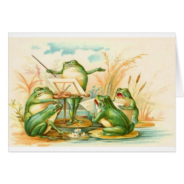 Vintage - Frogs Making Music, (Front Horizontal)