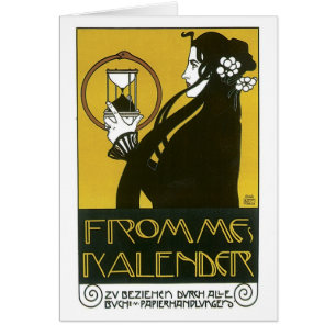 Vintage Frommes Kalender Art Deco Ad