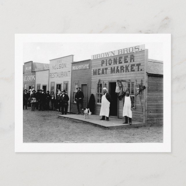 Vintage Frontier Town 5 Postcard (Front)