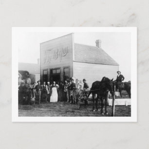 Vintage Frontier Town Saloon Postcard