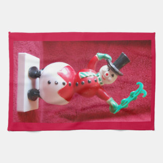 Vintage Frosty The Snowman Tea Towel