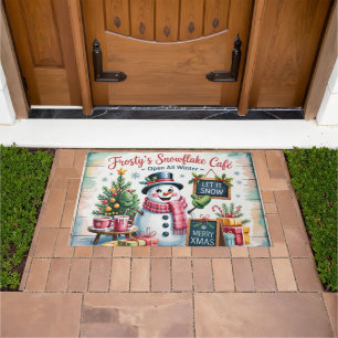 Vintage Frosty's Snowflake Cafe Doormat