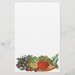 Vintage Fruit and Vegetables Stationery