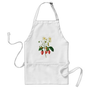 Vintage Fruit Berries Food Strawberries by Redoute Standard Apron
