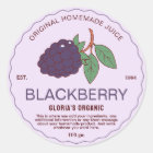 Vintage Fruit Blackberry Juice Homemade Product
