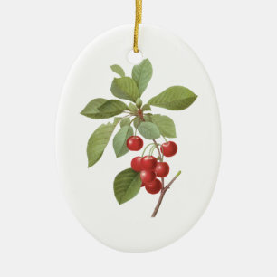 Vintage Fruit Cherry Food, Cherries by Redoute Ceramic Tree Decoration