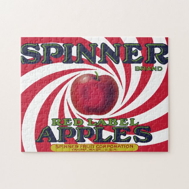 Vintage Fruit Crate Label 12 Jigsaw Puzzle (Horizontal)