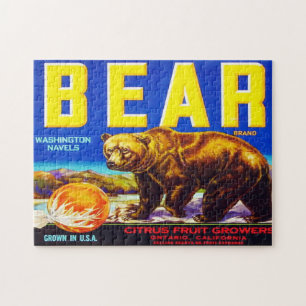 Vintage Fruit Crate Label 6 Jigsaw Puzzle