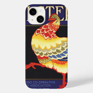 Vintage Fruit Crate Label Art, Hi Stepper Chicken Case-Mate iPhone 14 Case