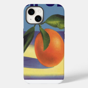 Vintage Fruit Crate Label Art, Juciful Oranges iPhone 14 Case