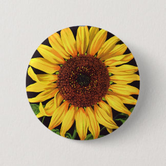Vintage Fruit Crate Label Art Orangedale Sunflower 6 Cm Round Badge