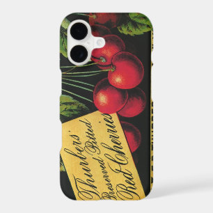 Vintage Fruit Crate Label Art, Thurber Cherries