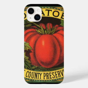 Vintage Fruit Crate Label Art, Wayne Co Tomatoes Case-Mate iPhone 14 Plus Case