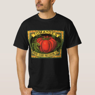 Vintage Fruit Crate Label Art, Wayne Co Tomatoes T-Shirt