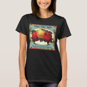 Vintage Fruit Crate Label Art Yakima Valley Apples T-Shirt