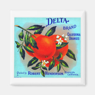Vintage Fruit Crate Label Magnet
