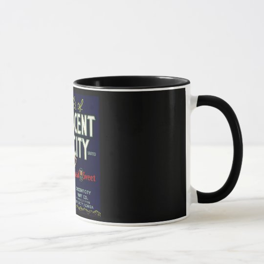Vintage Fruit Crate Label Mug