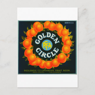 Vintage Fruit Crate Label Postcard
