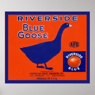 Vintage Fruit Crate Label Poster