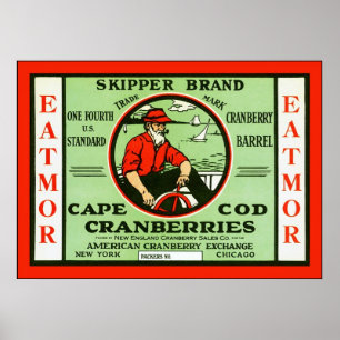 Vintage Fruit Crate Label Poster