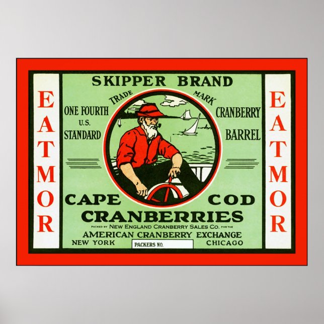 Vintage Fruit Crate Label Poster (Front)