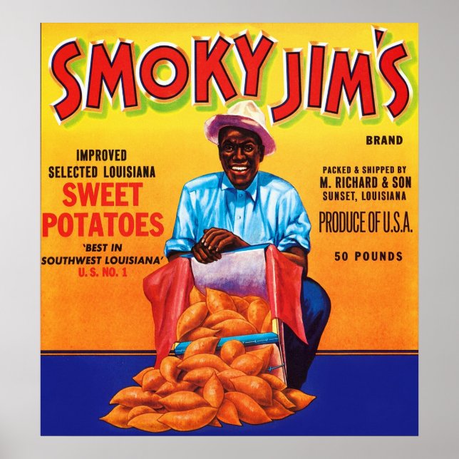 Vintage Fruit Crate Label Poster (Front)