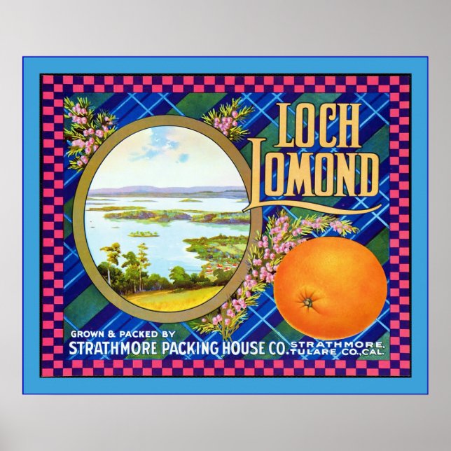 Vintage Fruit Crate Label Poster (Front)