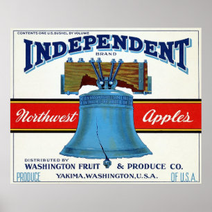 Vintage Fruit Crate Label Poster