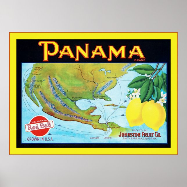 Vintage Fruit Crate Lable Poster (Front)