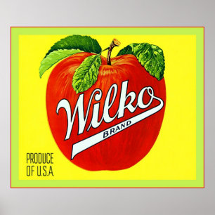 Vintage Fruit Crate Lable Poster