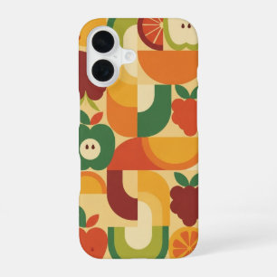 Vintage Fruit Curve iPhone 16 Case