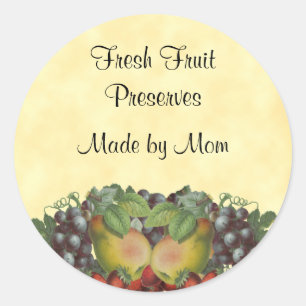 Vintage Fruit Custom Canning Label