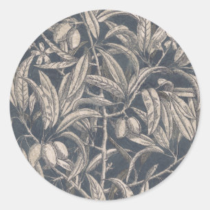 Vintage Fruit & Floral I Classic Round Sticker