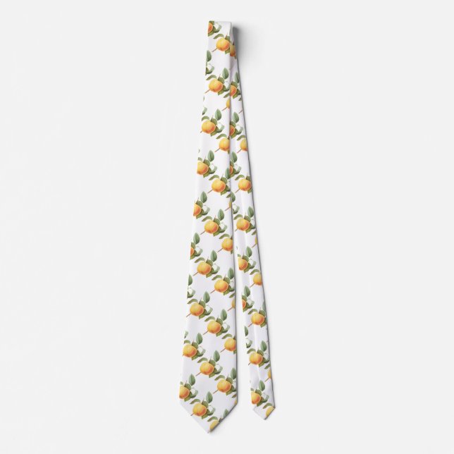 Vintage Fruit Food, Calville Apple by Redoute Tie (Front)