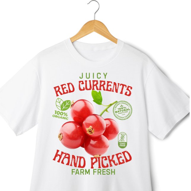 Vintage Fruit Label Red Currents  T-Shirt (Creator Uploaded)