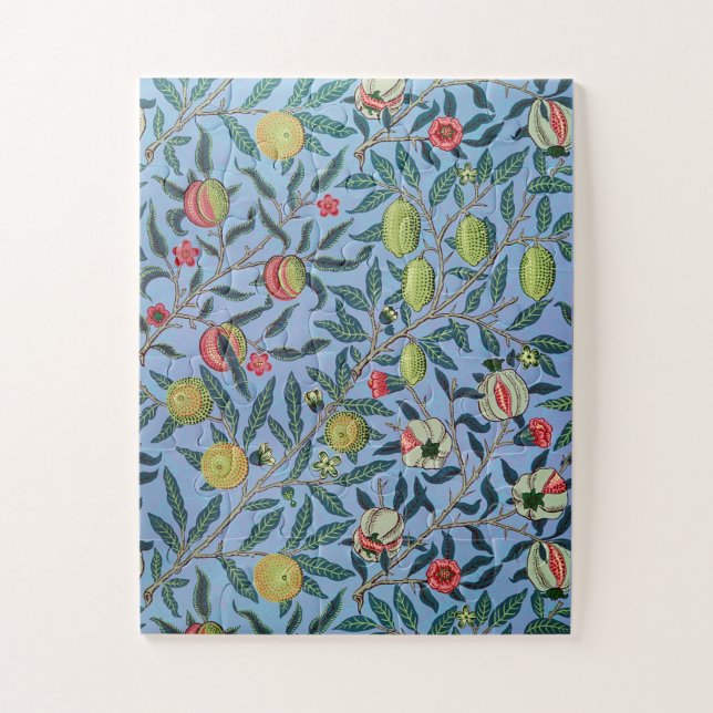 Vintage Fruit Pomegranate Ornament Illustration Jigsaw Puzzle (Vertical)