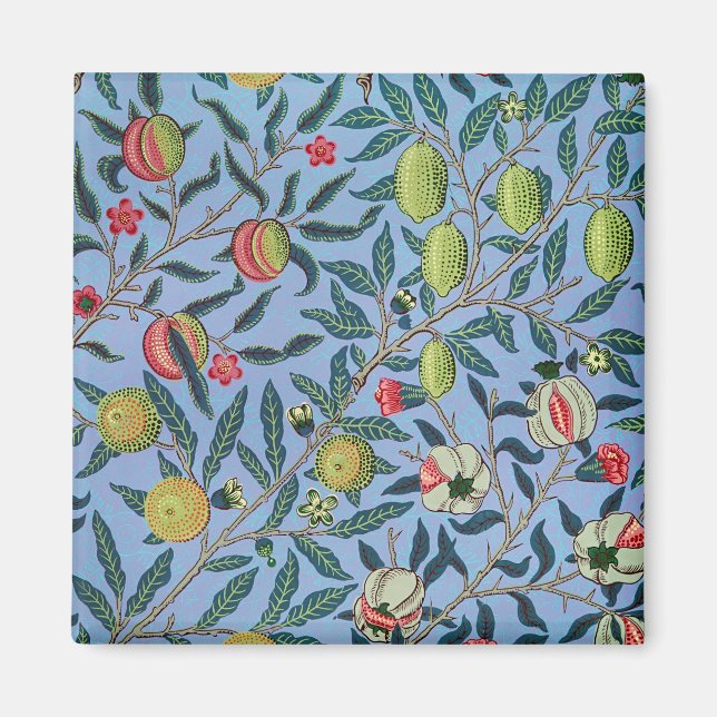 Vintage Fruit Pomegranate Ornament Illustration Magnet (Front)