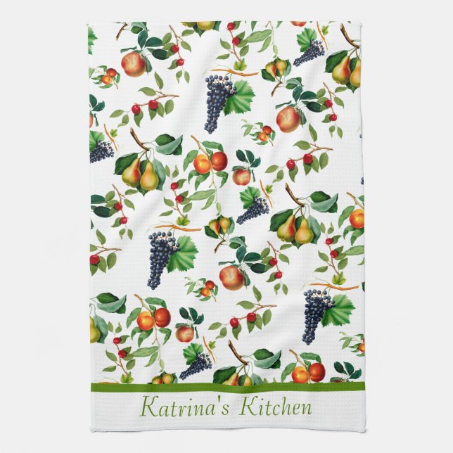 Vintage Fruit Tea Towel (Vertical)