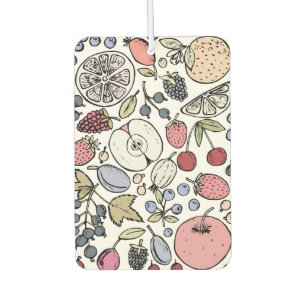 Vintage fruit themed, vintage car air freshener