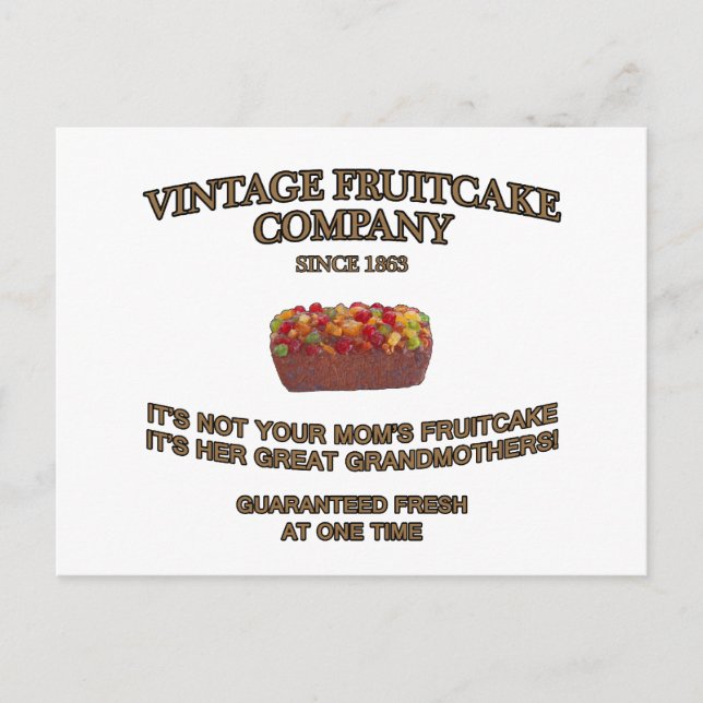 Vintage Fruitcake Company Postcard (Front)