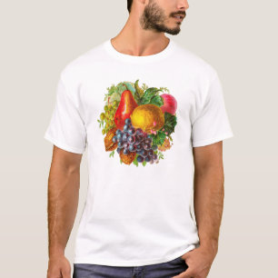 Vintage Fruits and Nuts Painting T-Shirt