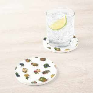 Vintage Fruits & Flowers Coaster