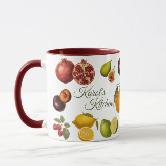 Vintage Fruits Mug (Customize)