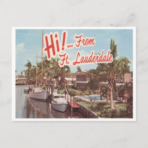 Vintage Ft. Lauderdale Postcard