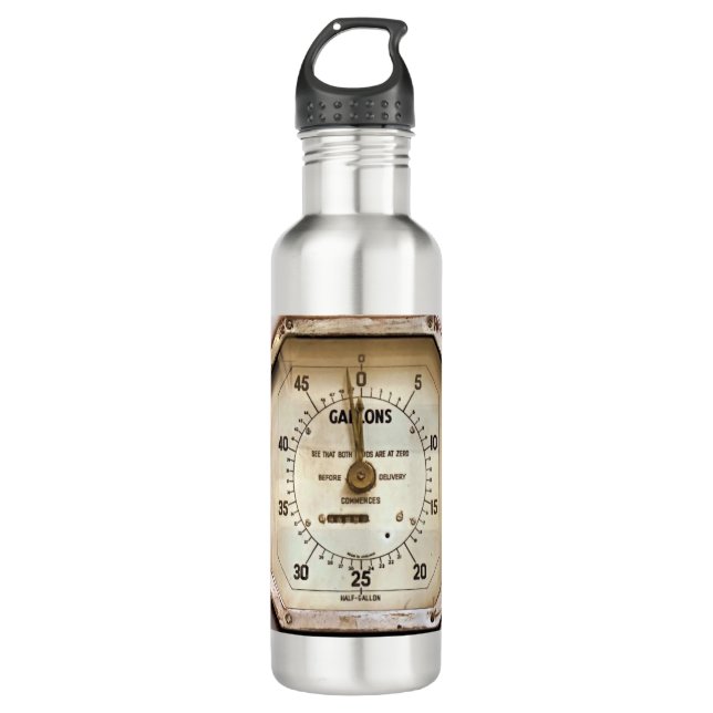 VINTAGE FUEL GAUGE 710 ML WATER BOTTLE (Front)