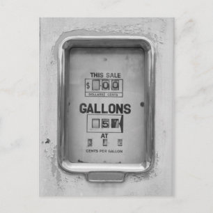 Vintage Fuel Pump / Bowser Dial - Postcard