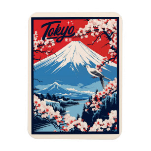 Vintage Fuji, Japan Travel  Magnet