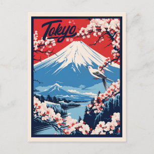 Vintage Fuji, Japan Travel  Postcard