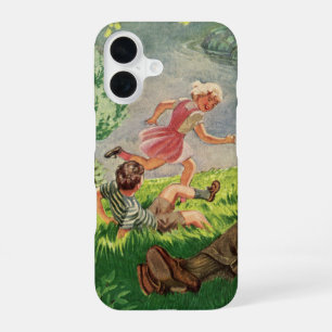 Vintage Fun Family Picnic Under a Shade Tree iPhone 16 Case