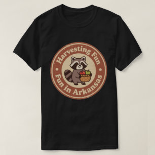Vintage Fun in Arkansas Racoon Harvesting T-Shirt